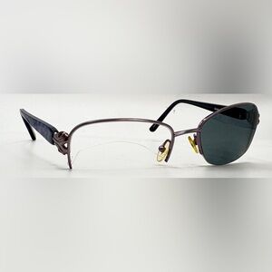 Splendor SP1006 Purple Oval Half Rim Metal Sunglasses Frames Only